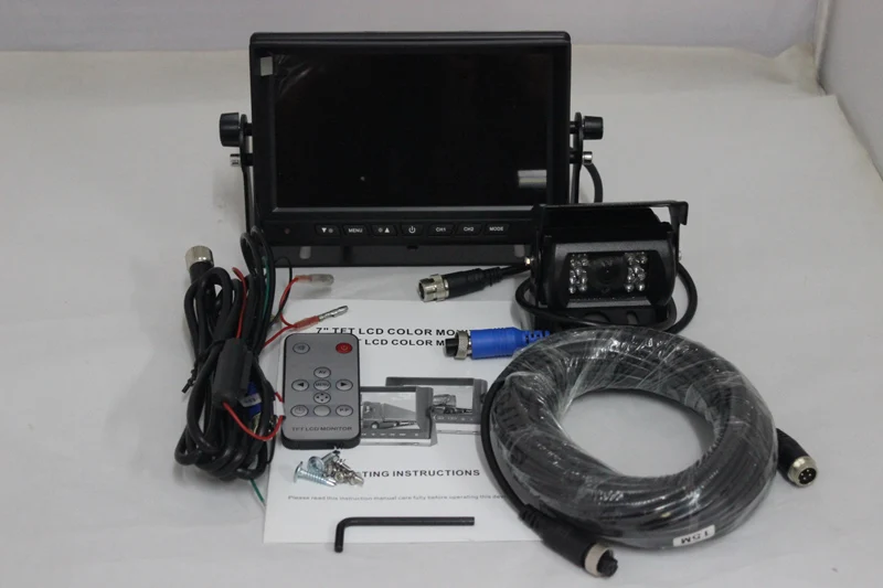 AHD 1080P CCD Автомобильная резервная камера заднего вида 18 IR светодиодный + 7 дюймов HD