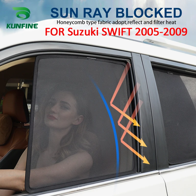 

4PCS/Set Or 2PCS/Set Magnetic Car Side Window SunShades Mesh Shade Blind For Suzuki SWIFT 2005 2006 2007 2008 2009 Car Curtain