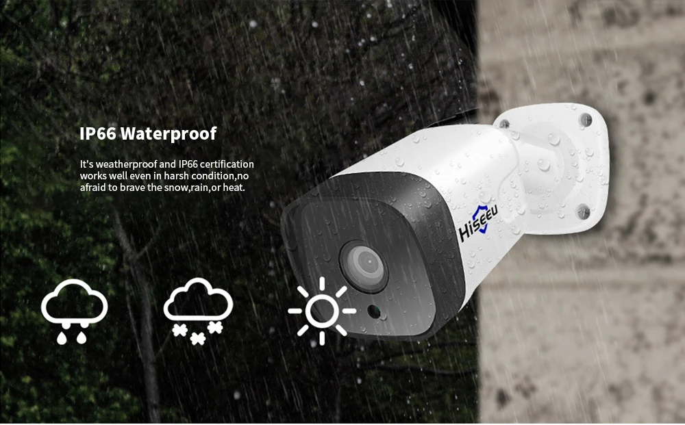 Hiseeu POEKIT 8HB212 8CH 1080P CCTV система безопасности комплект H.265 2.0MP аудио запись ip-камера Водонепроницаемый комплект видеонаблюдения