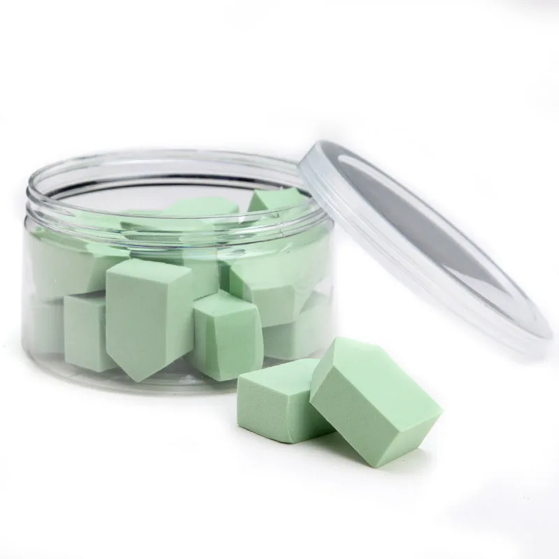 

15 PCS/Box Diamond Powder Puffs Hydrophilic Sponge Powder Puffs into Water to Become Larger Cosmetic Tools