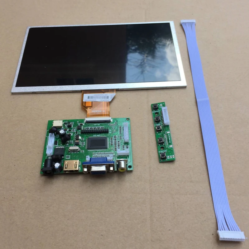 9 Inch TFT LCD Display Module HDMI+VGA+2AV Driver Board for Raspberry Pi | Электроника