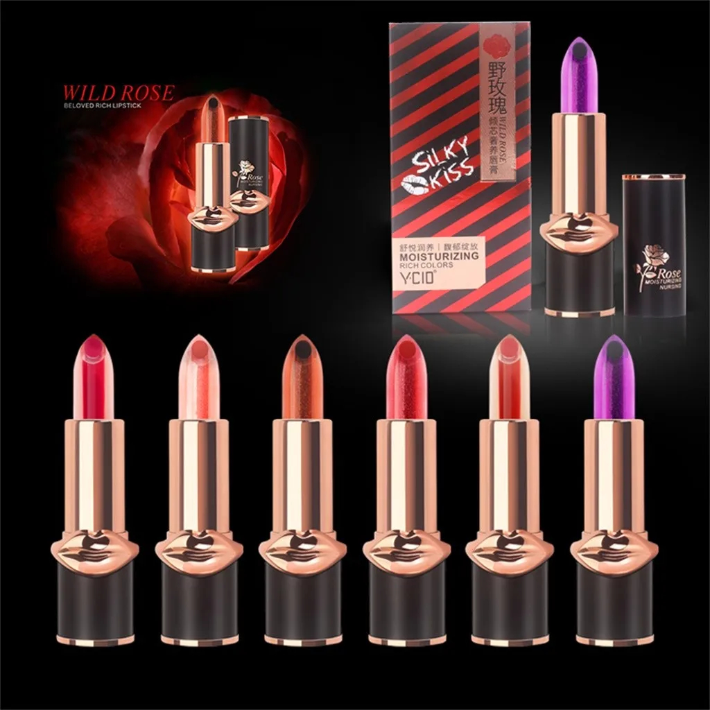 Долговечная водостойкая матовая губная помада для губ Beauty Makeup Wild Rose светильник