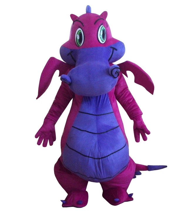 

Professional New Big Purple Dragon Mascot Costume Fancy Dress Adult Size