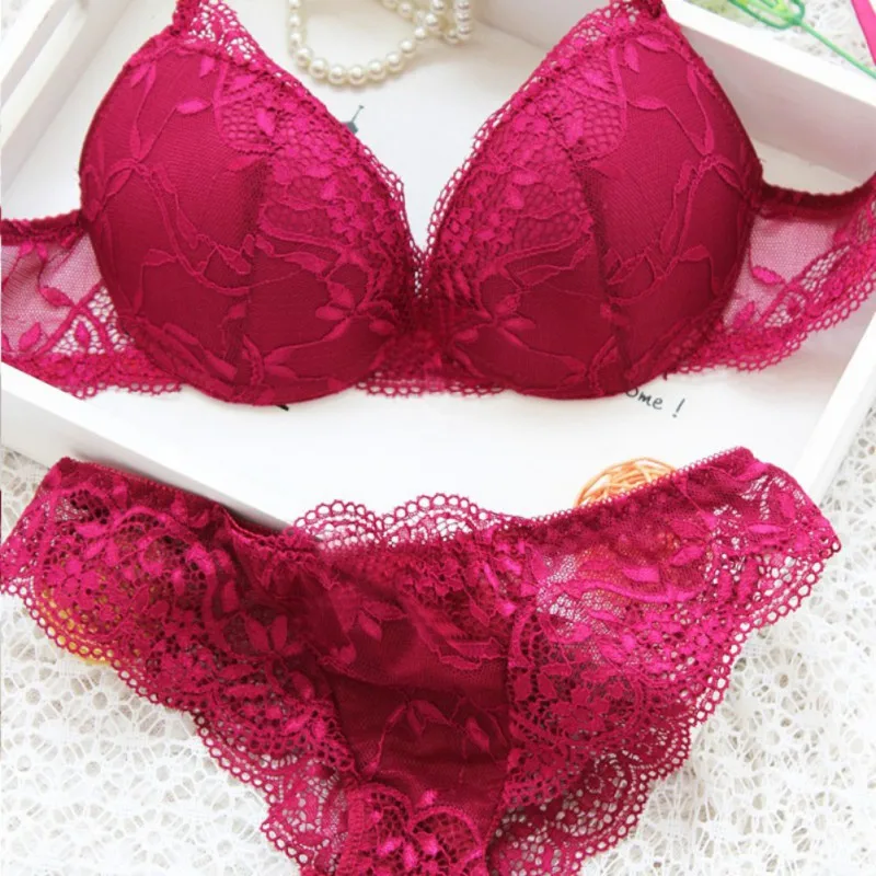 Комплект женского нижнего белья из атласного кружева и трусиков|ladies bra set|bra