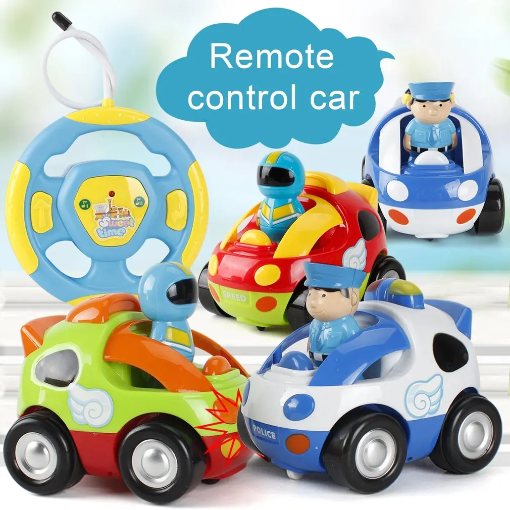 Новинка! Милый мультфильм RC гоночный автомобиль с радиоуправлением игрушечный