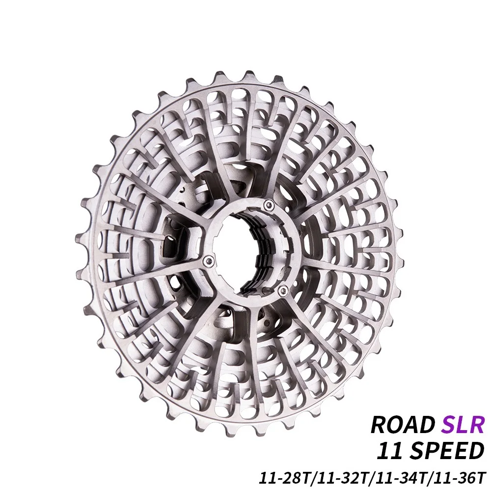 11S Road Bike SLR2 Cassette 11 Speed 11-28/32/34/36T CNC Gravel Bike Ultralight Freewheel 22s Flywheel K7 11V Sprocket