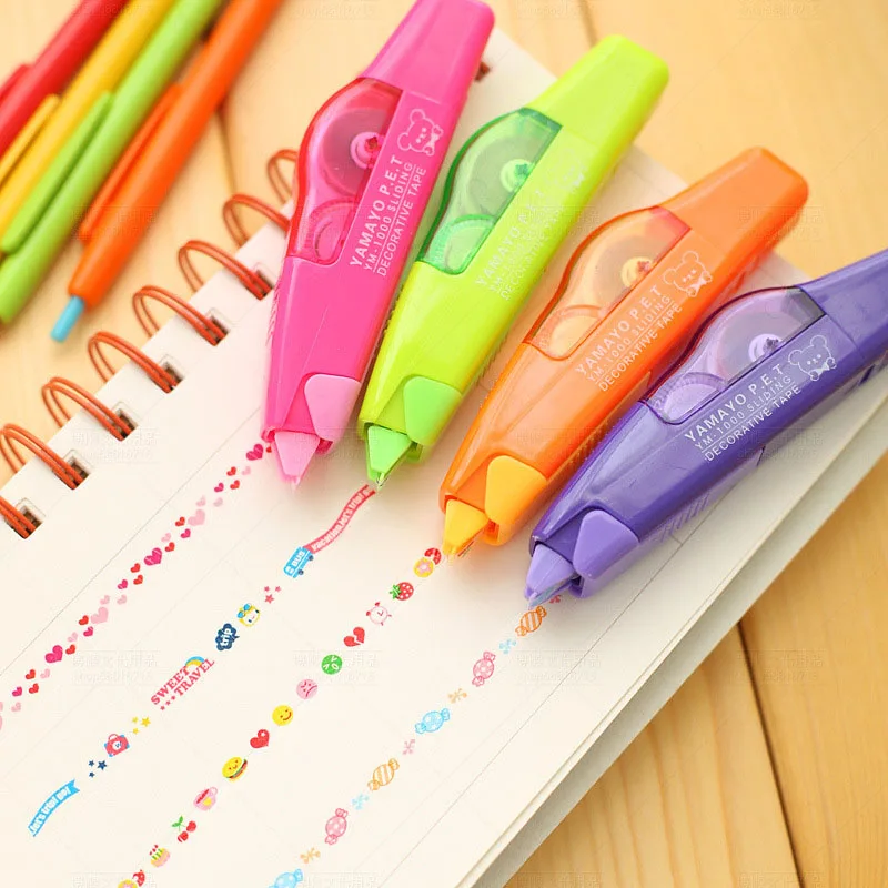 Новинка Школьный Канцтовары push декоративный милый мультфильм кружевной