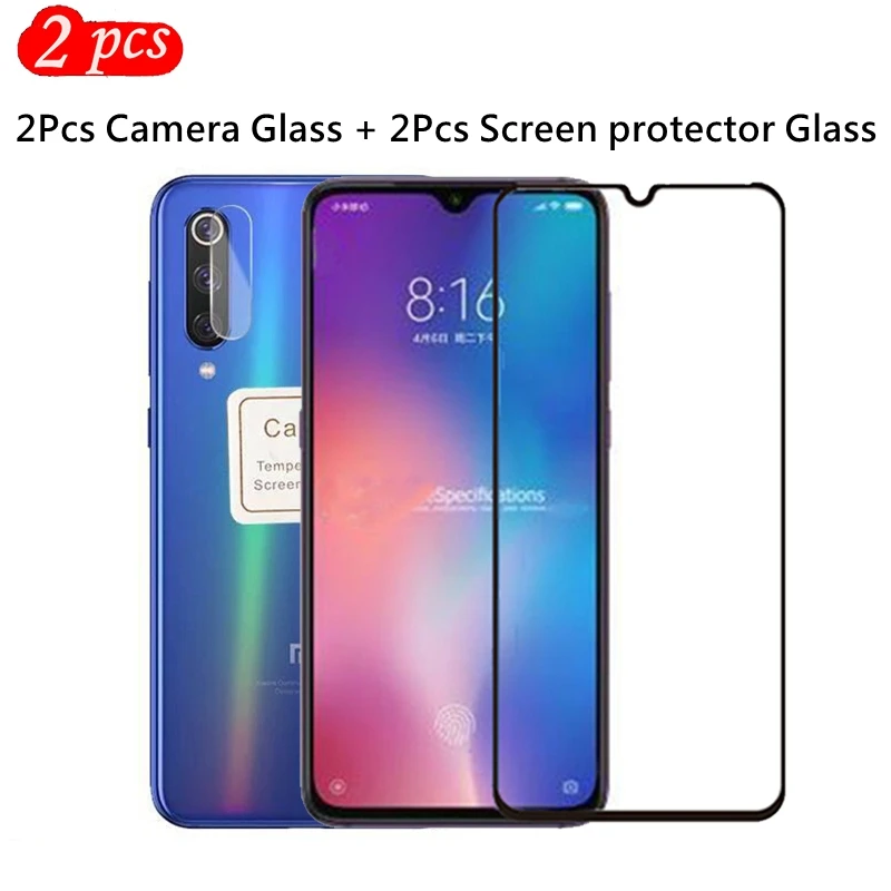 2 шт. полноэкранная защитная пленка из закаленного стекла для Xiaomi Mi 9 9SE 7 5 H