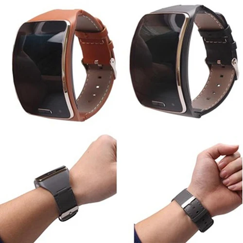 Ремешок для часов из натуральной кожи Samsung Gear S SM R750 высокое качество лучший