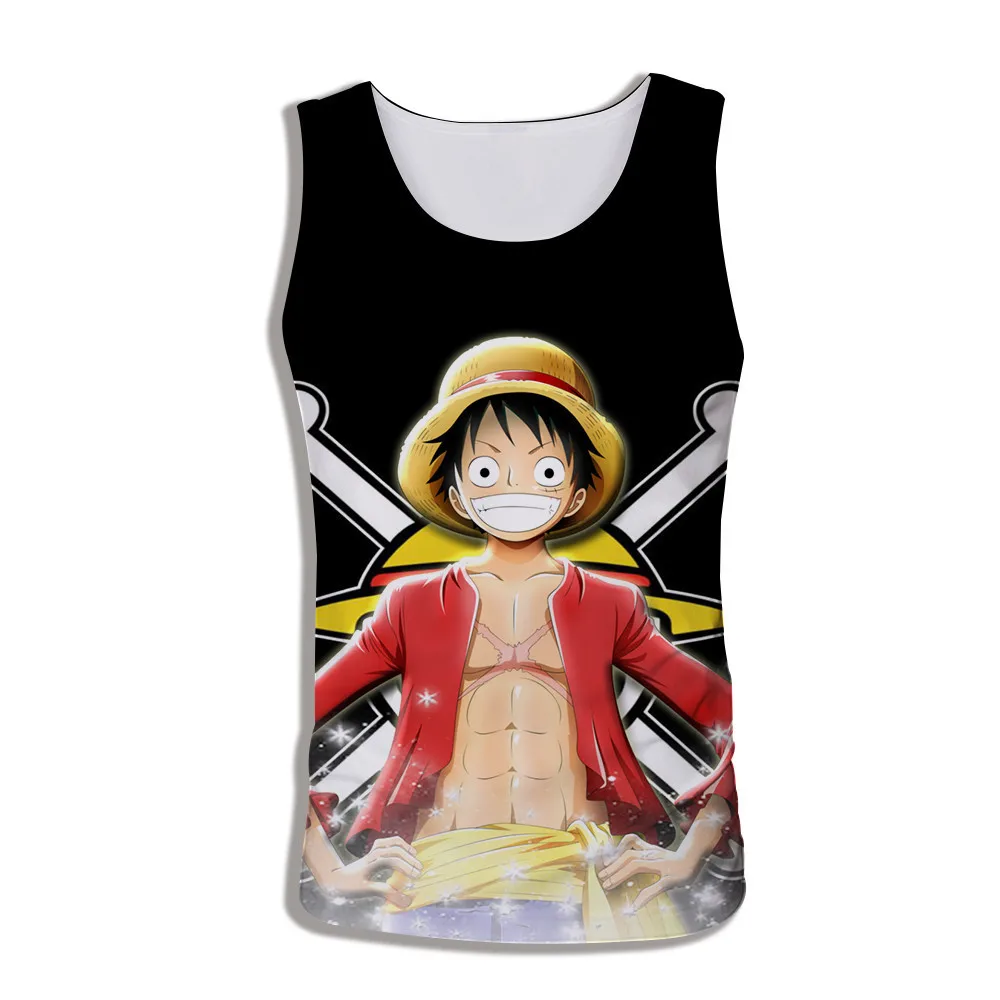 Летние Аниме one piece 3d печатных мужские майки Обезьяна D Луффи модные футболки без