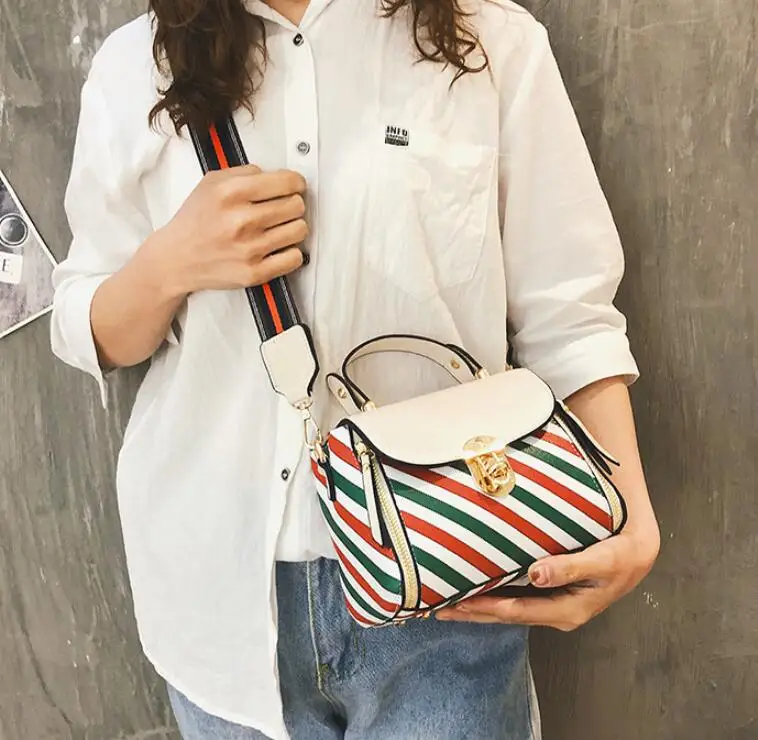 Новинка 2019 модные сумки на плечо в Корейском стиле сумка мессенджер контрастного