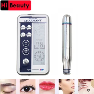 Электрическая автоматическая вращающаяся микро-машинка для лечения дермы, тату-машинка, цифровой контроллер для бровей, губ, микроблейдинга