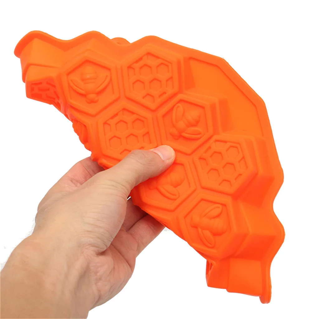 

Bee Honeycomb Cake Mold Mould Soap Mold Silicone Flexible Chocolate Mold Diy Cake Decorating Chocolate Baking Mould Tools #632