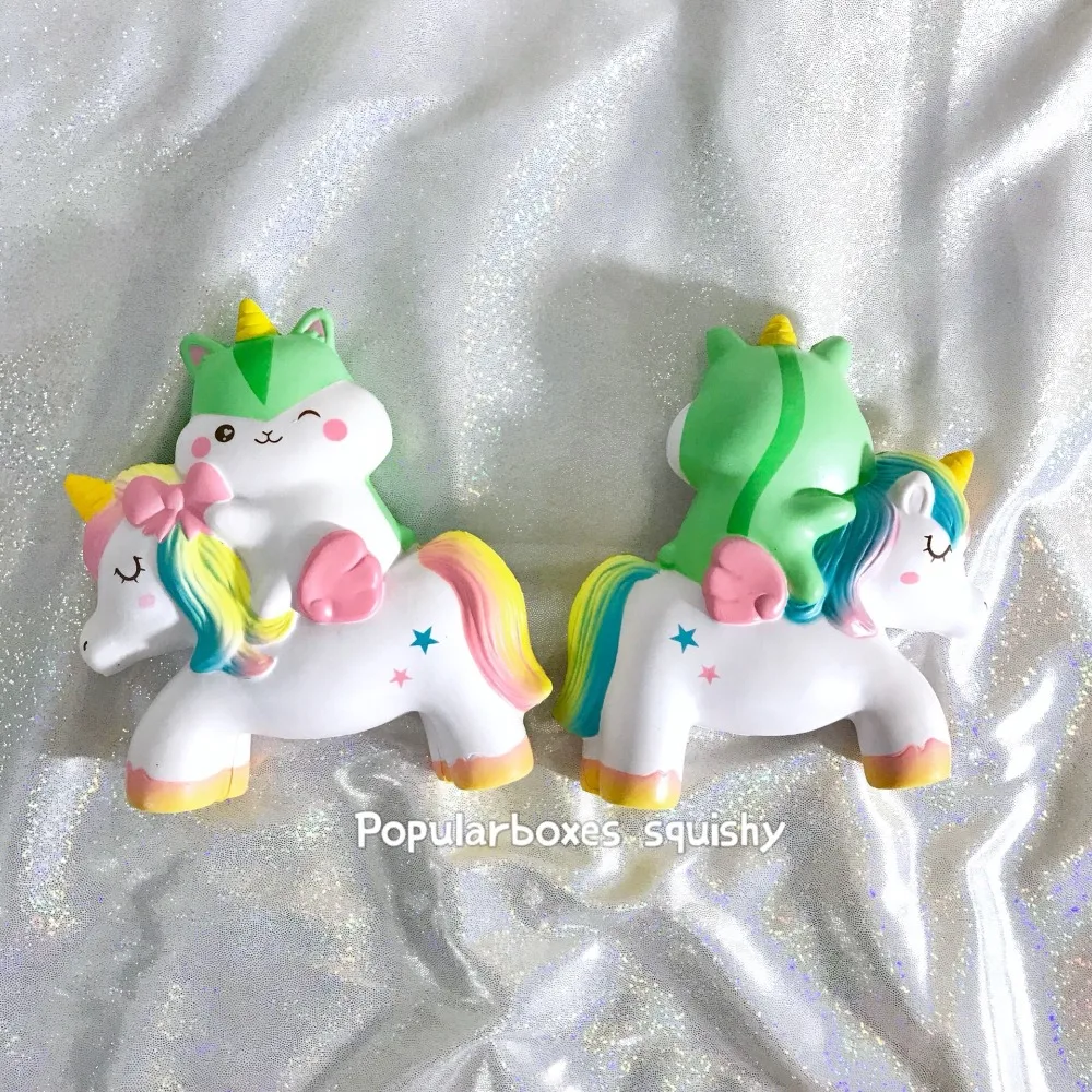 Popularboxes poli riding unicorn ограниченная партия мягких медленно растущих подарочных