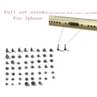 Полный комплект винтов Полный комплект с 2 нижними док-винтами Замена для iPhone 6 6s 7 7p 8 8P X Аксессуары для мобильных телефонов