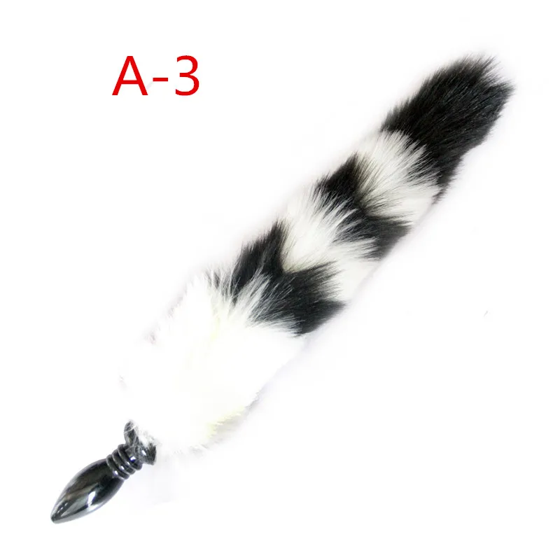 6Colors Anal Sex Toys with Fox Tail Beads Black Silicone Butt Plug Couple Erotic Cosplay for Women And Men. | Красота и здоровье