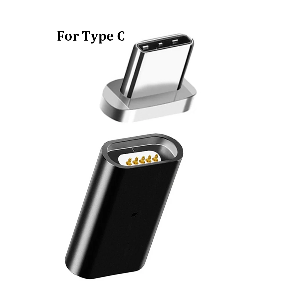 For Type C Магнитный USB Micro-type-C Micro USB-C Android Магнитный телефонный адаптер для Iphone 8 samsung Galaxy S9 S8 j7 Mi 8 huawei P20 Pro - Цвет: For Type C