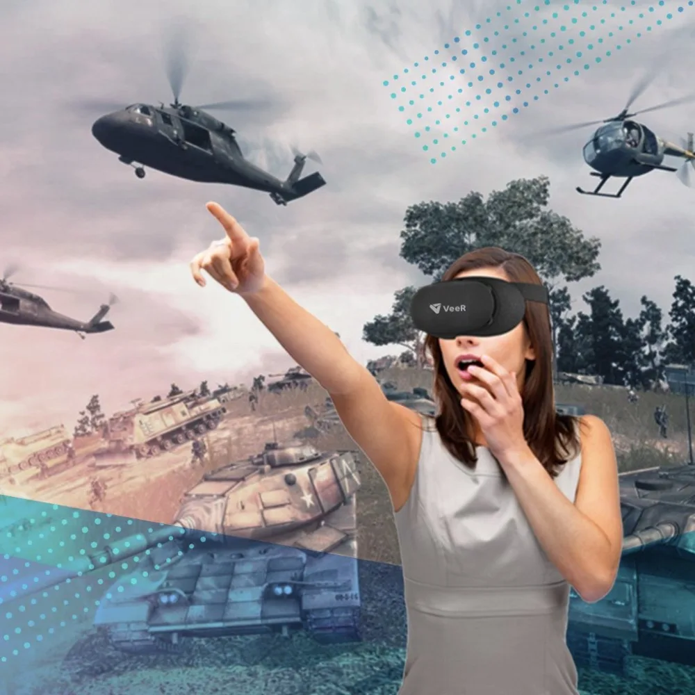Гарнитура виртуальной реальности из ткани 3d очки с HD объективом тканевый корпус