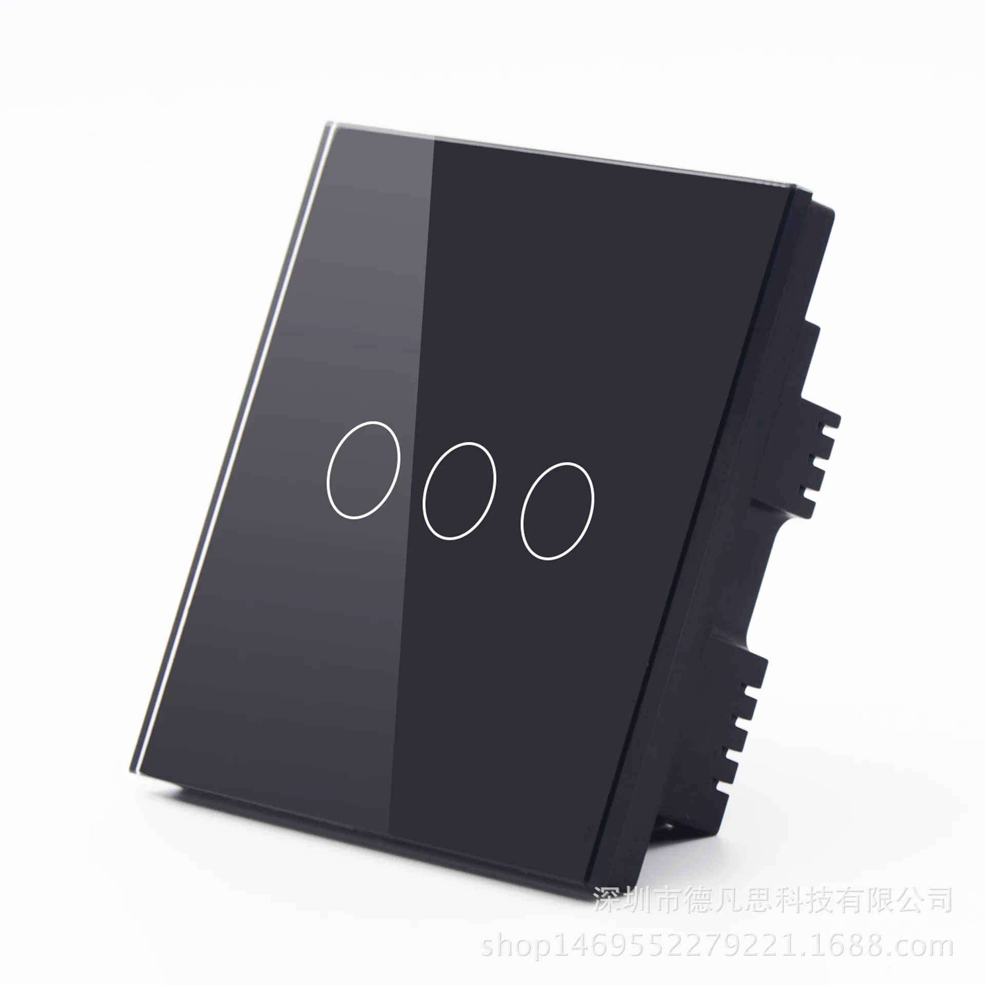 Умный выключатель из стали и стекла 86 типов с одним огнем сенсорный RF433