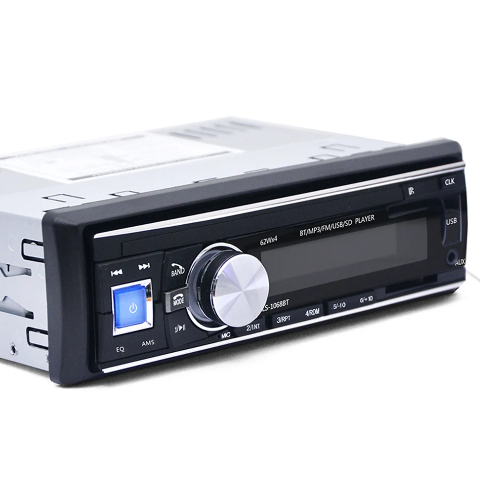 Громкой связи Car радио MP3 аудиоплеер Bluetooth стерео FM Поддержка USB SD AUX-IN 1 Din