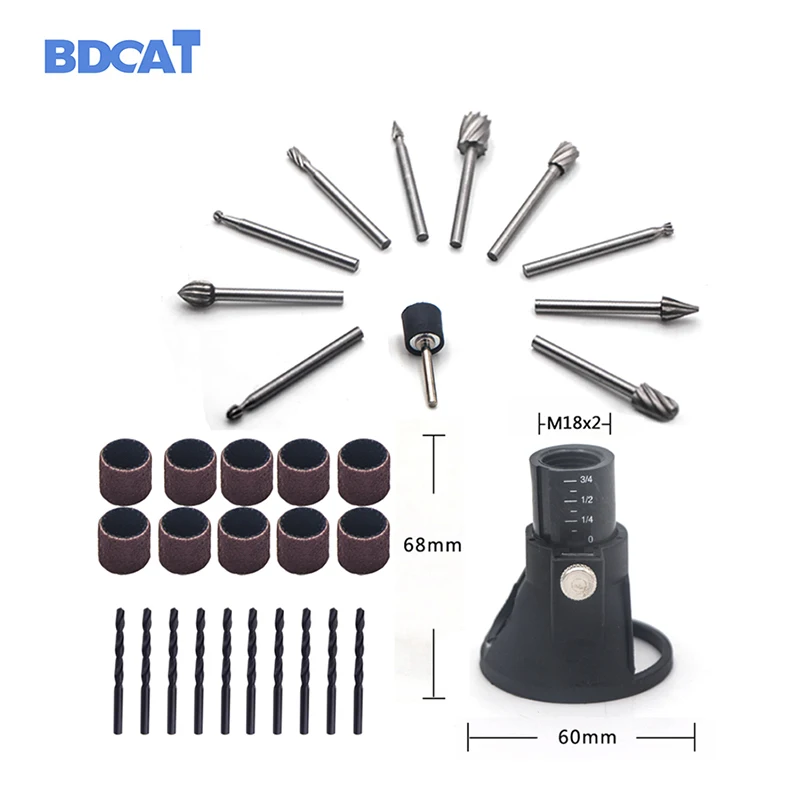 BDCAT 32 шт. Dremel вращающийся инструмент мини Дрель Инструменты для деревообработки