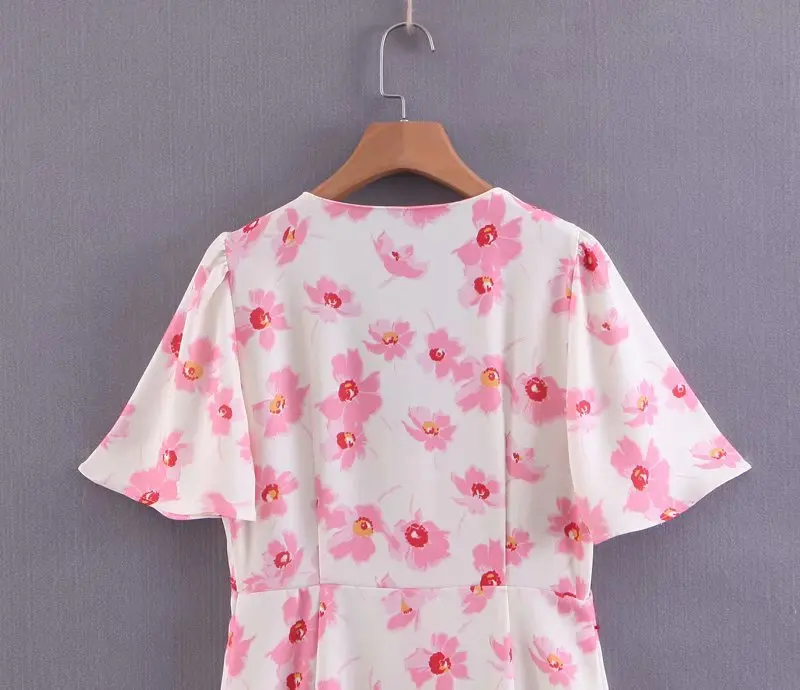 Приталенное платье; Vestido; Xq8-45-9332 платье с цветочным принтом в европейском и американском стиле