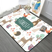 forest animal children carpet nordic style kids area rugs for livingroom childrens room play crawling floor mat christmas rugs