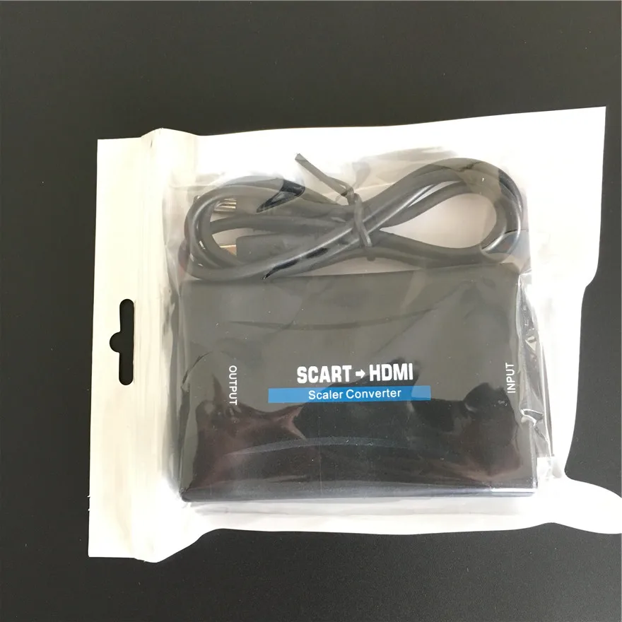 1080P SCART К HDMI к Scart Видео Аудио высококлассный конвертер адаптер для HD TV DVD Sky Box STB Plug