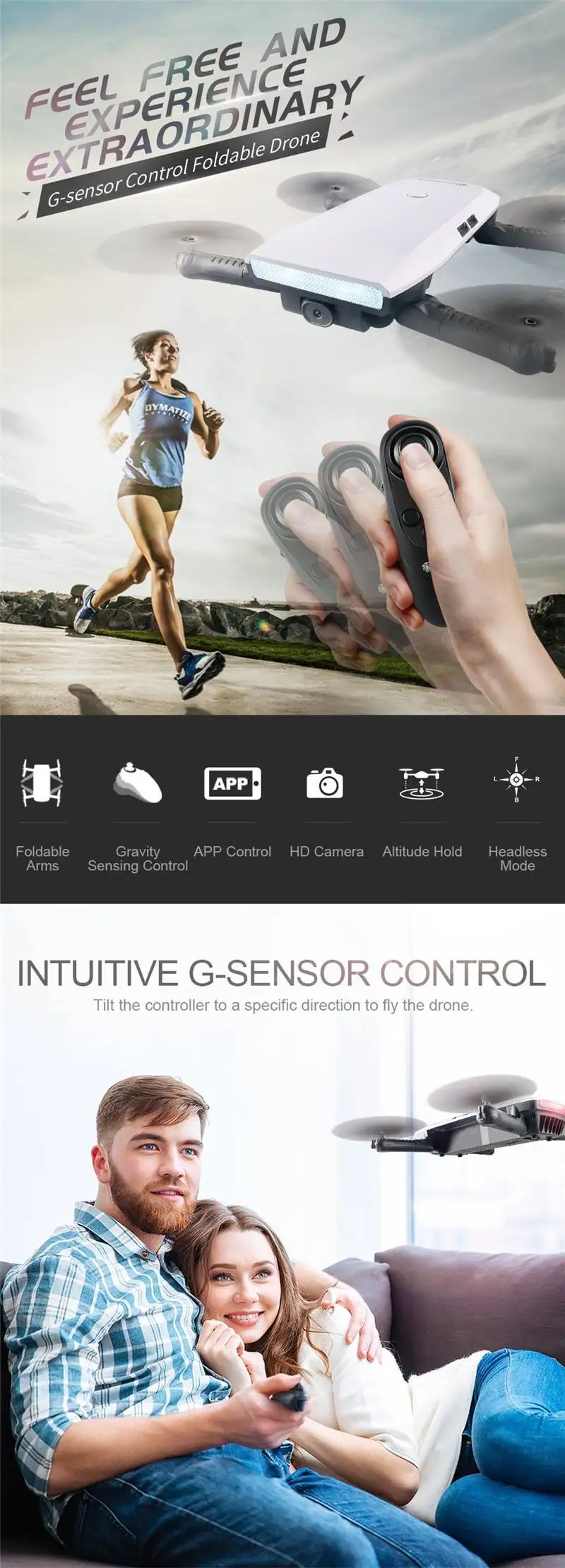 Eachine E56 720P wifi FPV селфи складной Квадрокоптер с режимом датчика силы тяжести Fly Attitude Hold RC Дрон RTF вертолеты