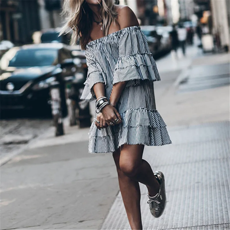 Женское платье-туника в полоску Пляжное платье купальный костюм пляжный кафтан