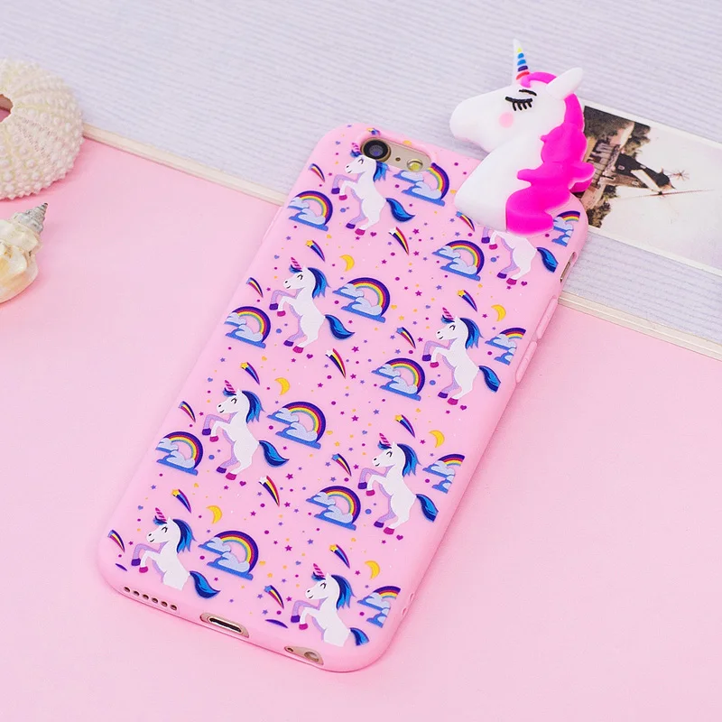 I5/6S Kawaii 3D мультяшная панда мягкий TPU чехол для телефона iPhone 6 6S plus 7 8 Plus 5s SE X Coque