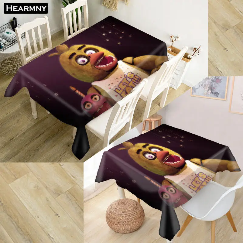 HEARMNY Five Nights at Freddy's скатерть, ткань Оксфорд, квадратный/прямоугольный пылезащитный чехол для стола, вечерние, домашний декор, ТВ, чехлы - Цвет: 3