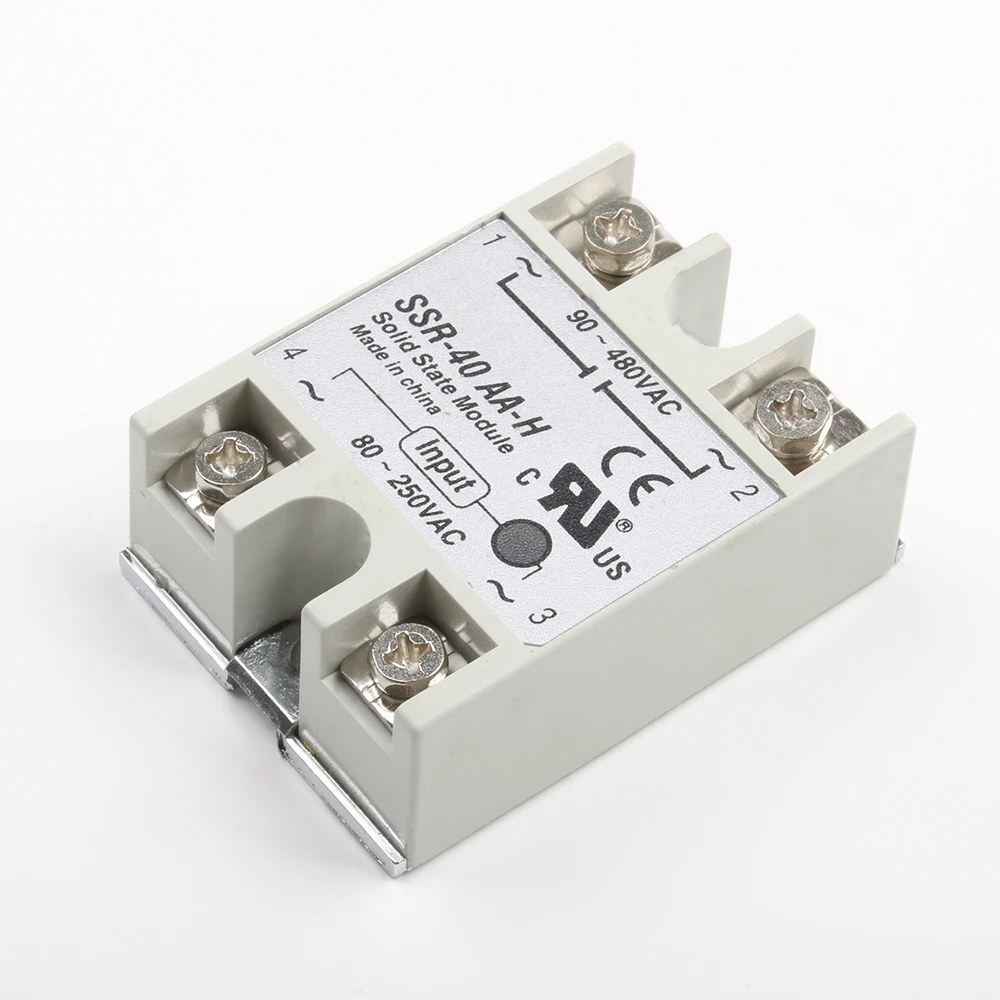 Твердотельное реле DMWD SSR-40AA-H 40A фактически 80-250V AC до 90-480V SSR 40AA H регулятор
