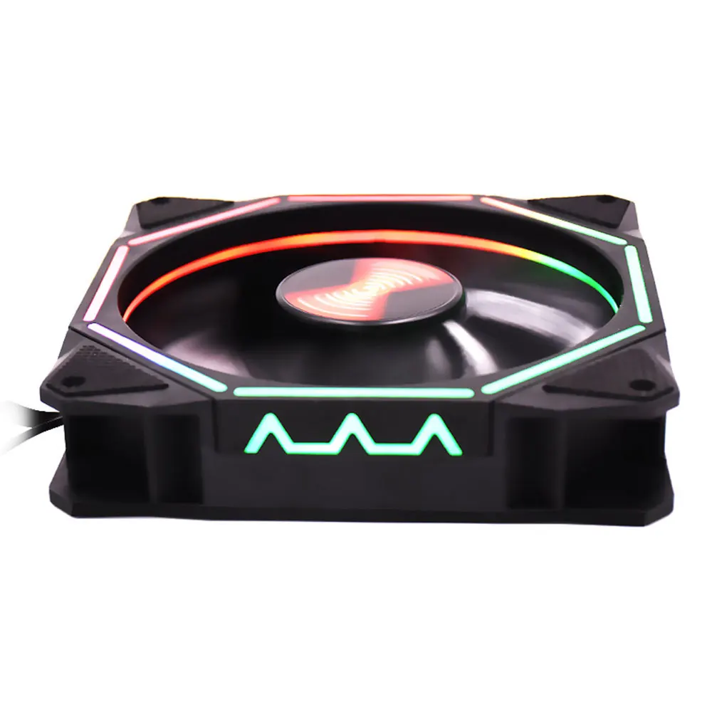 Quiet Computer Case Fan Stand Multicolored Lights RGB Cooling Game Player Colorful CPU Radiator | Компьютеры и офис