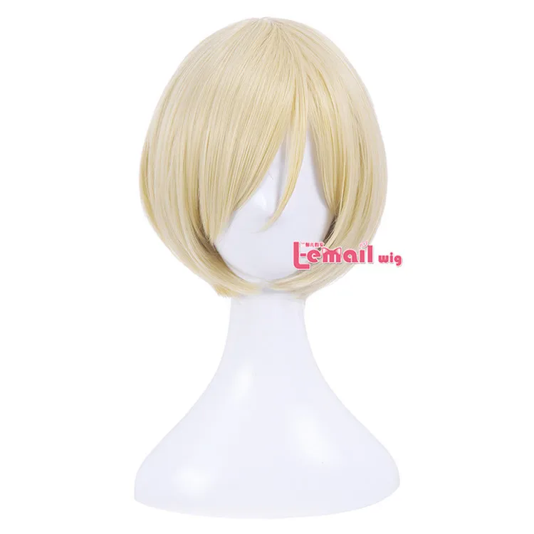 L-email парик Юри! На льду парики для косплея Yuri Katsuki Victor Nikiforov Yuri Plisetsky короткие синтетические волосы парик для косплея