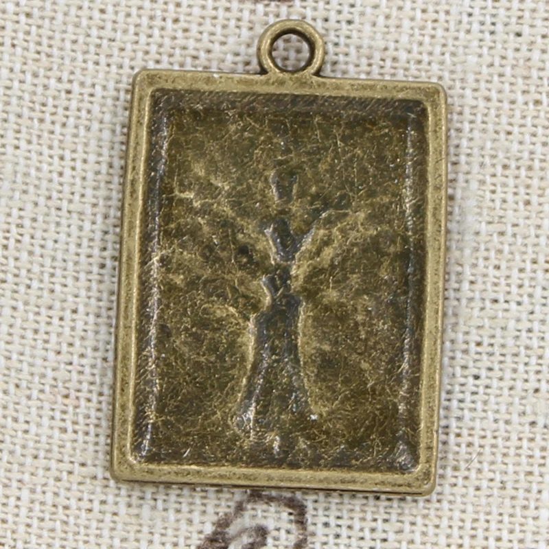 6 шт. подвесок Life Tree 32x22 мм ручная работа изготовление винтажный Тибетский