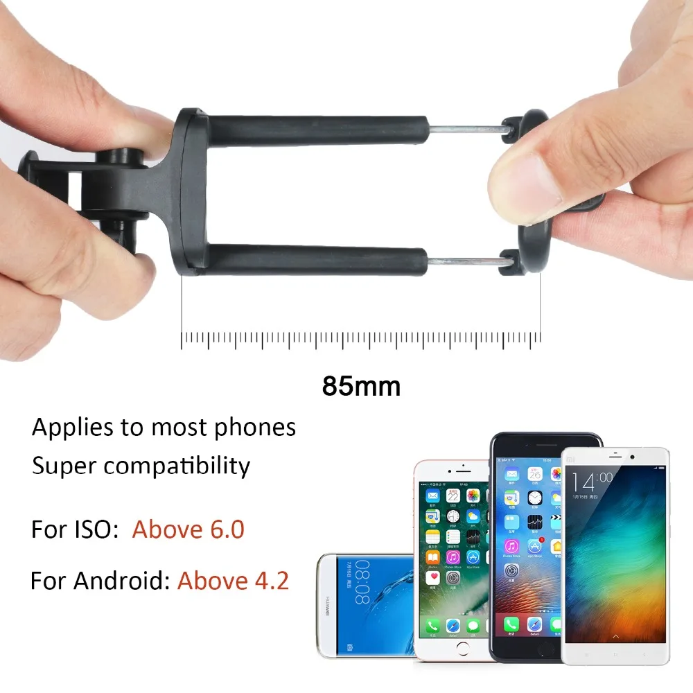 3 в 1 складной палка для селфи self Bluetooth + штатив затвора Пульт дистанционного