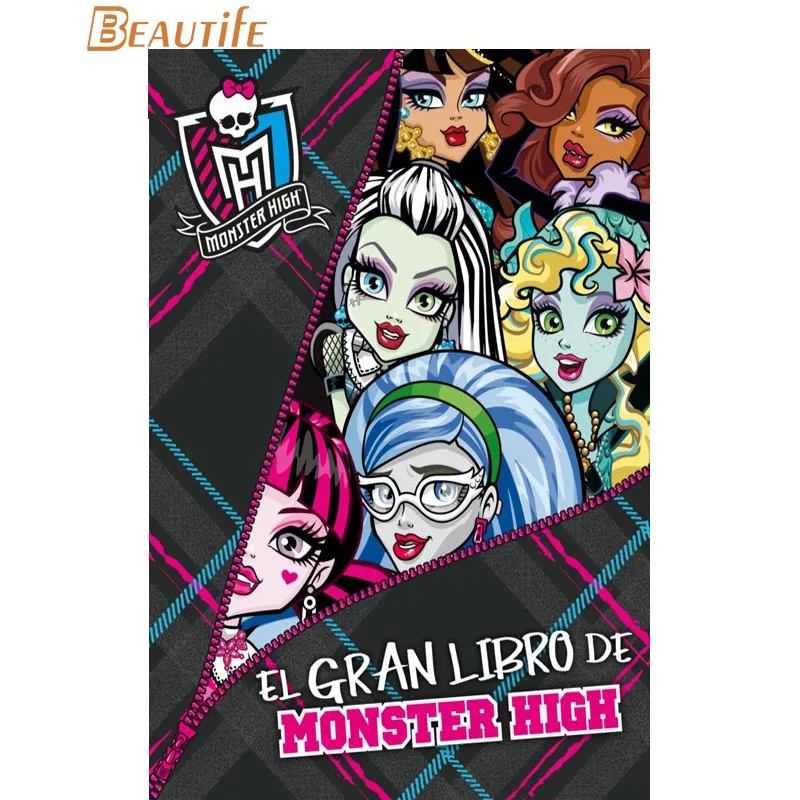 Monster High 5 плакат ткань Шелковый украшения дома настенный художественный тканевый