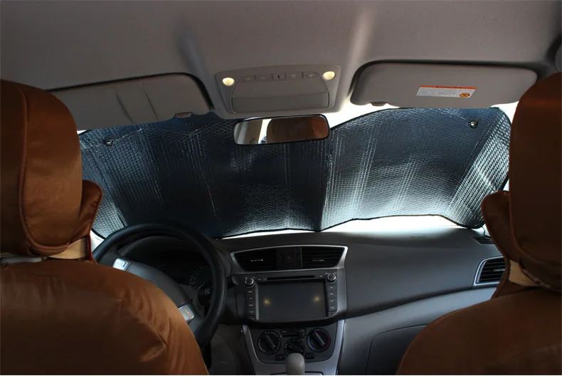 140*70 см двойной размер алюминиевая фольга пены автомобиля солнцезащитные