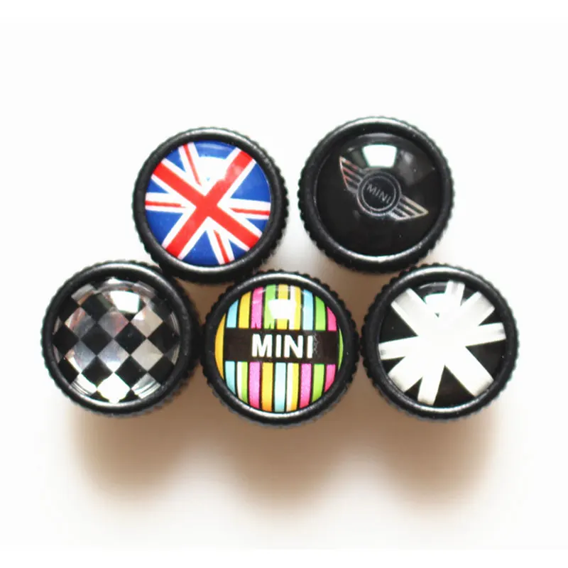 Мини F55 F56 R60 колеса автомобиля Шины Клапаны Нержавеющая сталь флаг металлические