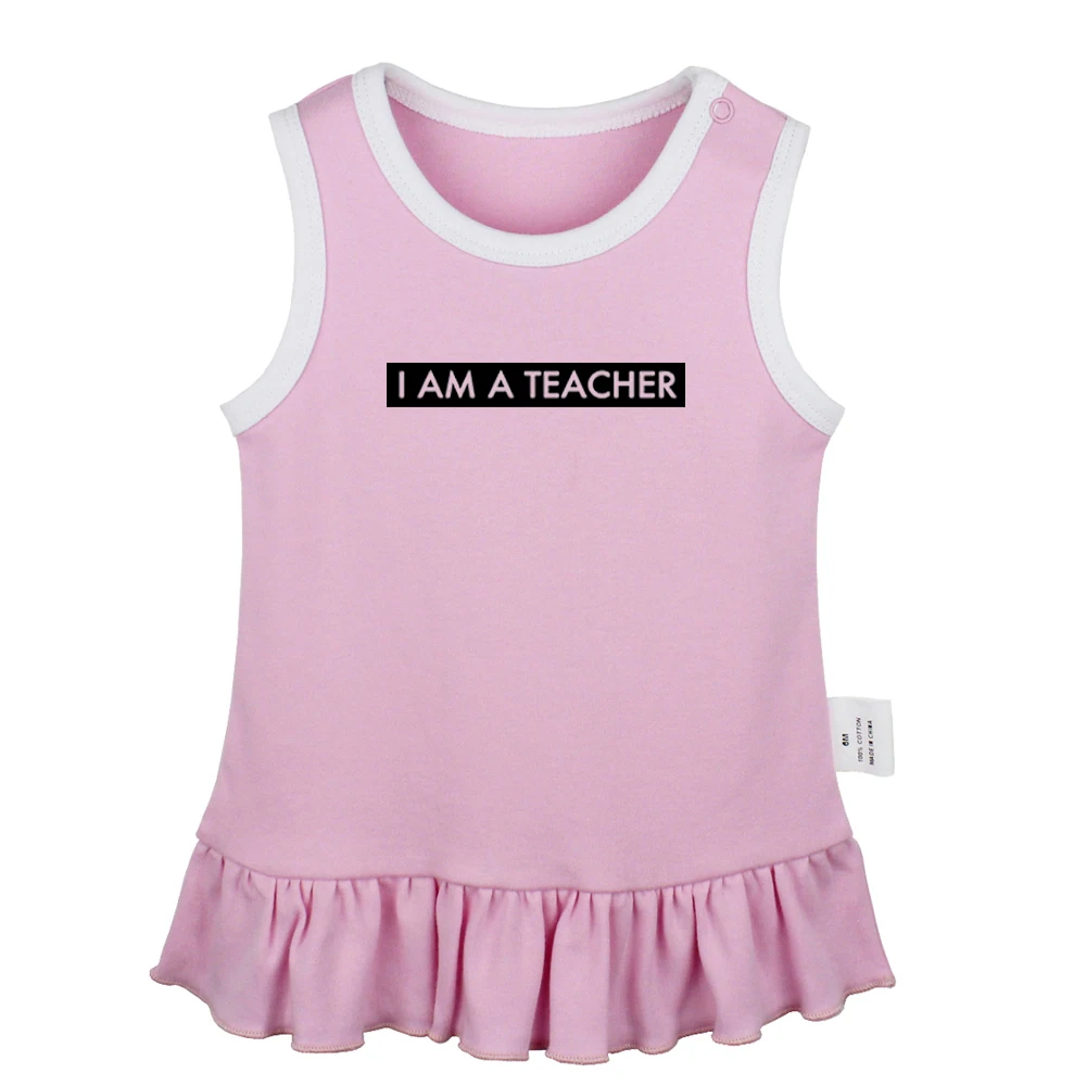 Забавные платья для новорожденных девочек с надписью I'm NO WEIRD limited edition I am a teacher