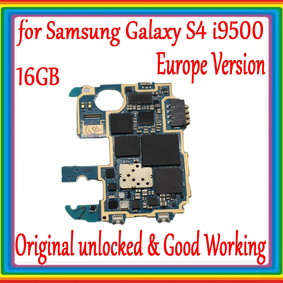 Европейская версия для Samsung Galaxy S4 i9500 материнская плата с системой Android 16 ГБ