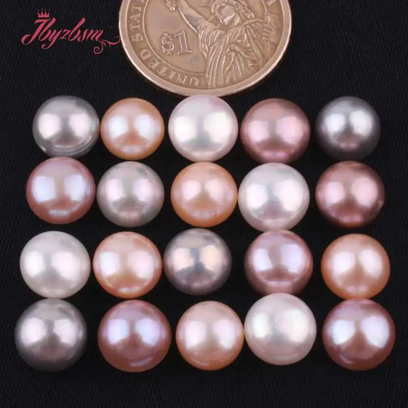 Бусины из пресноводного жемчуга 10 мм 1 пара|freshwater pearl beads|pearl beadswholesale beads |