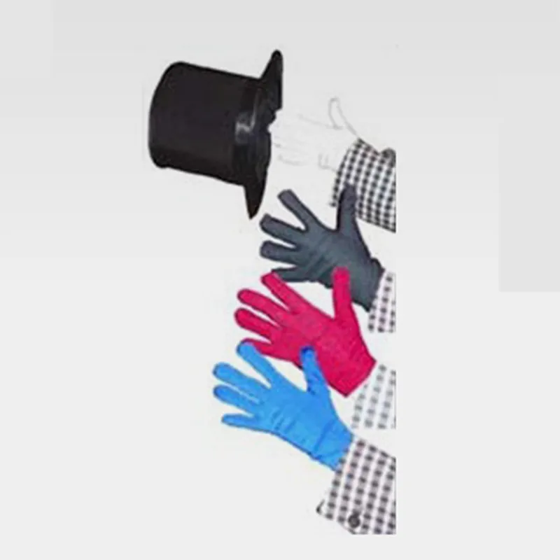 Color Changing Gloves,A Multiple Quick Change With Gloves - Stage Magic Trick, Magician,Accessories,Gimmick,Comedy,