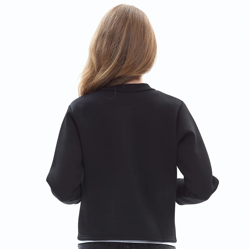

Women Casual Bomber Jacket Coat Autumn Winter Long Sleeve Fashion Collarless Jackets Wide-Waisted Zipper Coats Outwear 6Q1866