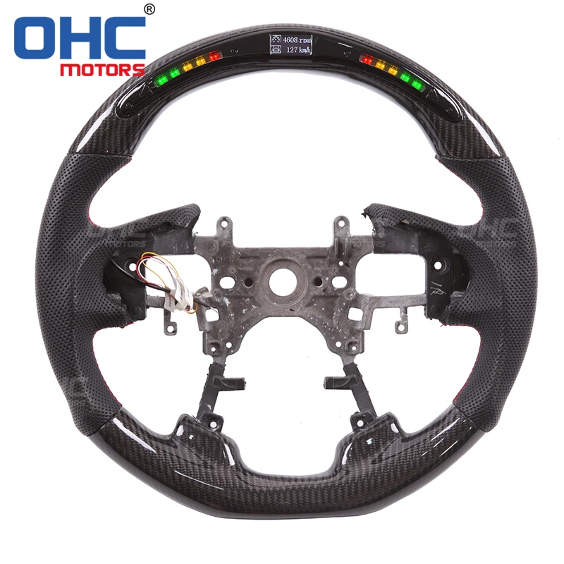 Умное светодиодное рулевое колесо из углеродного волокна совместимое с Honda Accord