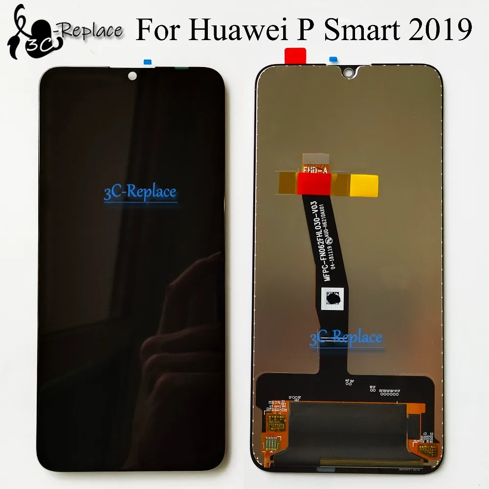 Оригинальный 6 21 дюймов новый черный для Huawei P Smart 2019 POT LX3 L23 LX1 Полный ЖК дисплей с