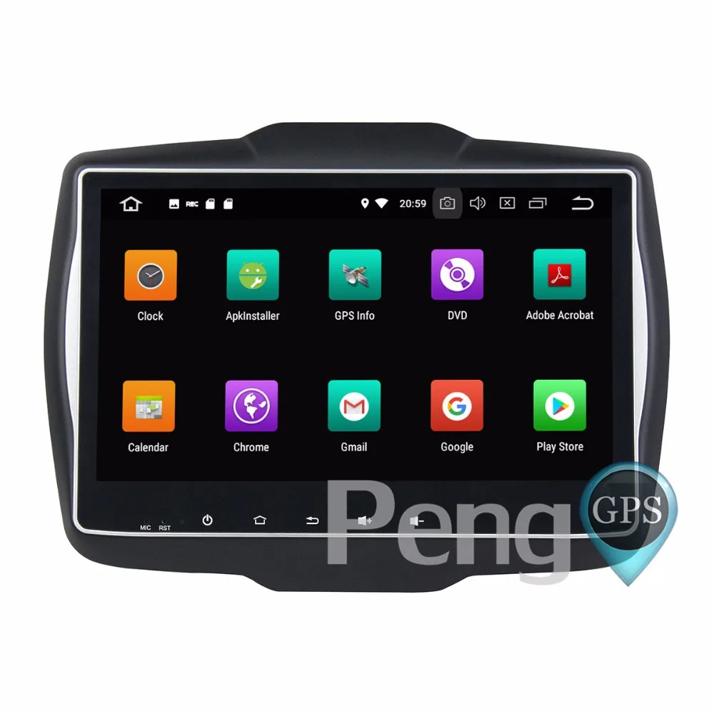 Автомагнитола 2 Din 4 Гб + 32 ГБ Восьмиядерный процессор Android 8 0 для Jeep Renegade 2016 2017