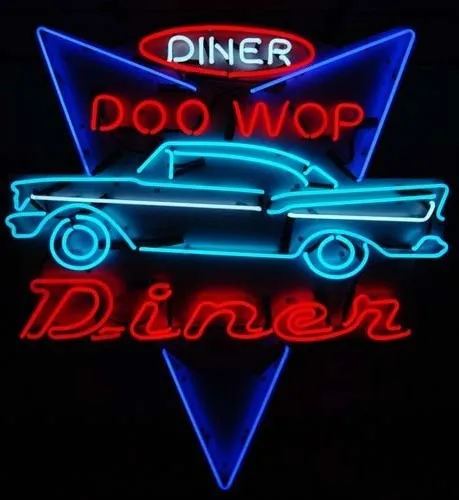 Неоновая вывеска diner doo wop dinen настоящий стеклянный пивной бар Пивной дисплей