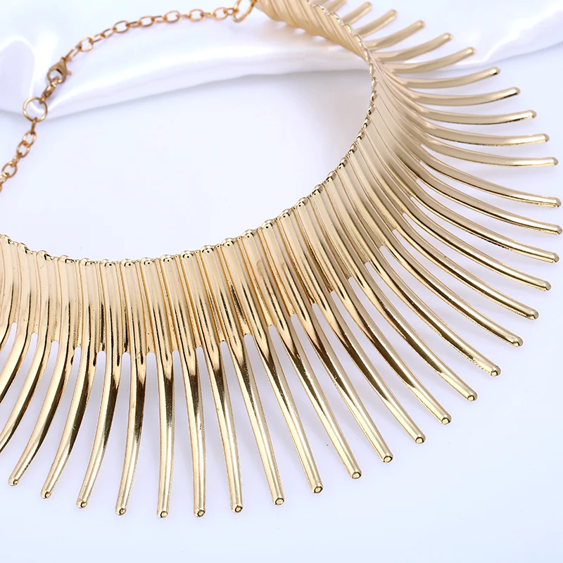 Fashion big brand exaggerated metal collar necklace Short clavicle chain hot sale | Украшения и аксессуары